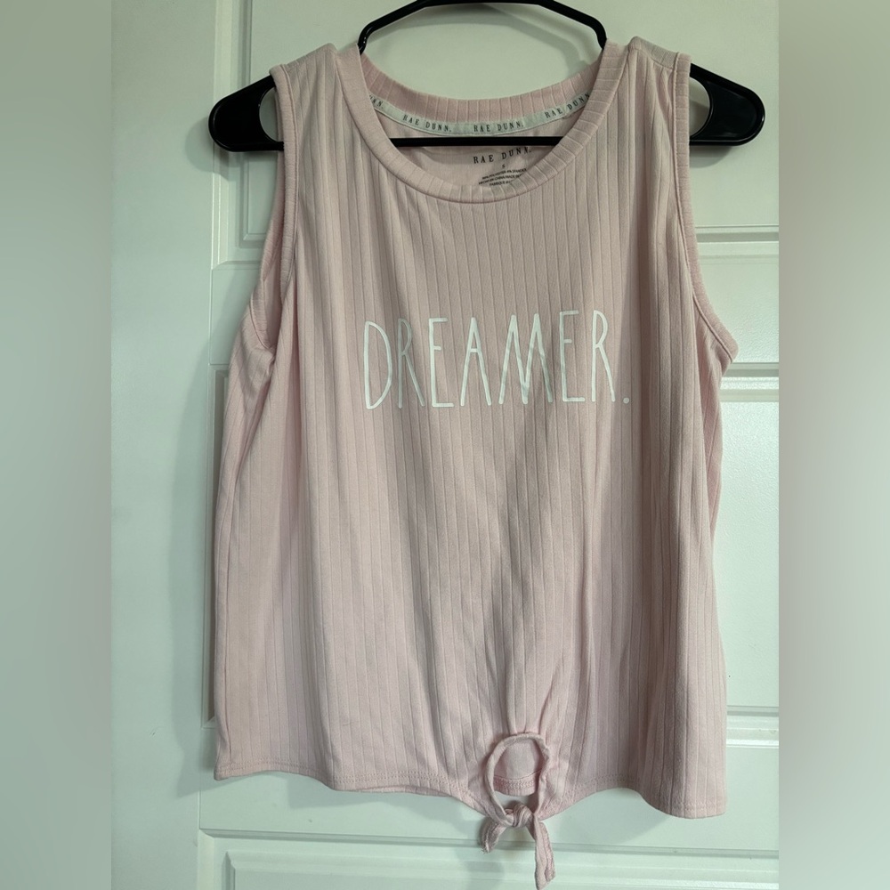 Rae Dunn Light Pink Dreamer Tank Top